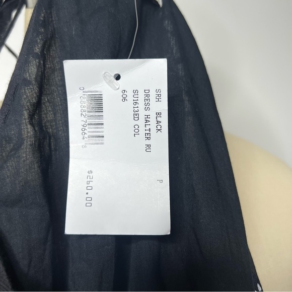 Intermix St. Roche Estrella Tiered beaded silk cotton Halter Dress - Picture 9 of 10